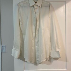 Elegant Cream Dress Shirt for Men